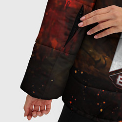 Куртка зимняя женская DOOM ETERNAL, цвет: 3D-красный — фото 2