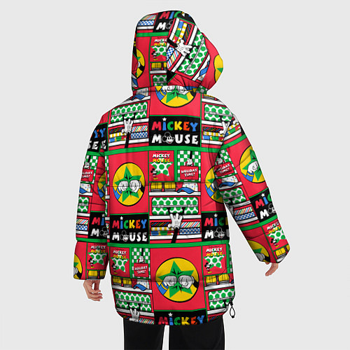 Женская зимняя куртка Микки Маус / 3D-Черный – фото 4
