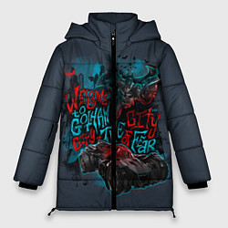 Куртка зимняя женская Batman: Arkham Knight, цвет: 3D-светло-серый
