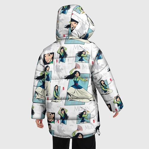 Женская зимняя куртка Mulan Pattern / 3D-Черный – фото 4