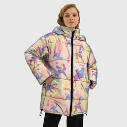 Куртка зимняя женская Fa Ping Pattern, цвет: 3D-черный — фото 2