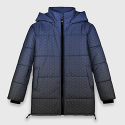 Куртка зимняя женская Серый октагон, цвет: 3D-черный