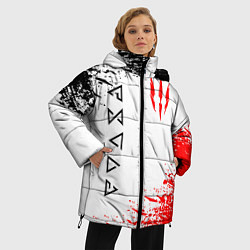 Куртка зимняя женская THE WITCHER, цвет: 3D-светло-серый — фото 2