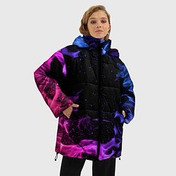 Куртка зимняя женская ОГОНЬ НЕОН, цвет: 3D-черный — фото 2