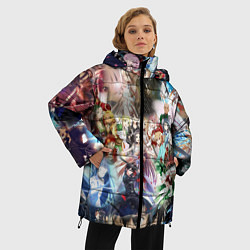 Куртка зимняя женская АНИМЕ ALLPIC, цвет: 3D-черный — фото 2