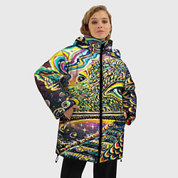 Куртка зимняя женская ИМПРЕССИОНИЗМ, цвет: 3D-черный — фото 2