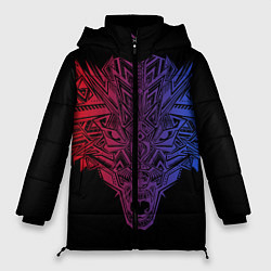 Куртка зимняя женская Wolf art, цвет: 3D-черный