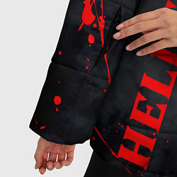 Куртка зимняя женская Helltaker Logo Z, цвет: 3D-светло-серый — фото 2