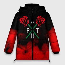 Куртка зимняя женская PYTN X ROSE, цвет: 3D-черный
