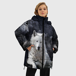 Куртка зимняя женская БЕЛЫЙ ВОЛК D, цвет: 3D-черный — фото 2