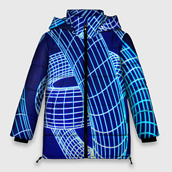 Куртка зимняя женская НЕОНОВАЯ СПИРАЛЬ, цвет: 3D-черный