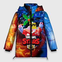 Куртка зимняя женская BRAWL STARS SPROUT СПРАУТ, цвет: 3D-светло-серый