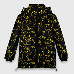 Куртка зимняя женская Покемоны, цвет: 3D-светло-серый