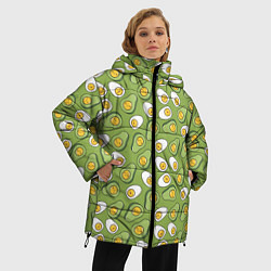 Куртка зимняя женская Avocado and Eggs, цвет: 3D-красный — фото 2