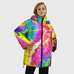 Куртка зимняя женская ТИ-ДАЙ, цвет: 3D-светло-серый — фото 2