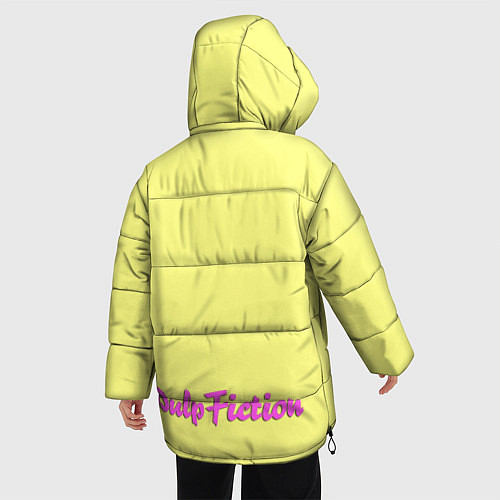 Женская зимняя куртка Криминальное чтиво / 3D-Черный – фото 4