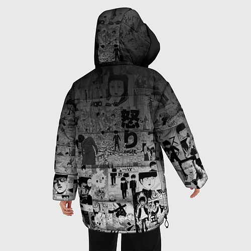 Женская зимняя куртка МОБ ПСИХО 100 / 3D-Черный – фото 4