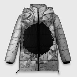 Куртка зимняя женская Сквозная дыра, цвет: 3D-черный