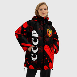 Куртка зимняя женская СССР USSR, цвет: 3D-черный — фото 2