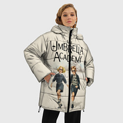 Куртка зимняя женская The umbrella academy, цвет: 3D-черный — фото 2