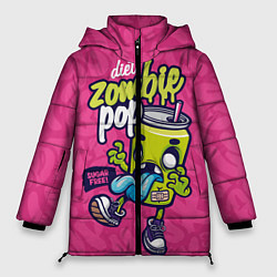 Женская зимняя куртка Зомби диета граффити