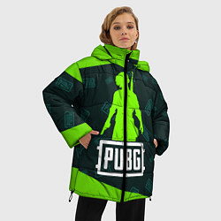 Куртка зимняя женская PUBG ПАБГ, цвет: 3D-черный — фото 2