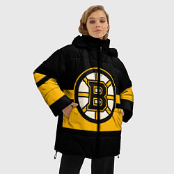 Куртка зимняя женская BOSTON BRUINS NHL, цвет: 3D-черный — фото 2