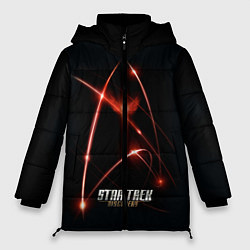 Куртка зимняя женская Звездный путь, цвет: 3D-черный