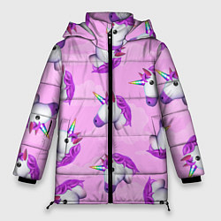 Женская зимняя куртка Emoji единорожки