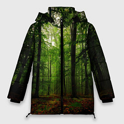 Куртка зимняя женская Лес, цвет: 3D-черный