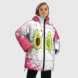 Куртка зимняя женская Авокадо, цвет: 3D-черный — фото 2