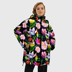 Куртка зимняя женская Разноцветие, цвет: 3D-черный — фото 2