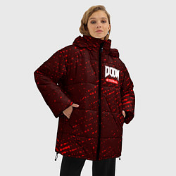 Куртка зимняя женская DOOM ETERNAL ДУМ ЭТЕРНАЛ, цвет: 3D-черный — фото 2