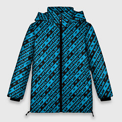 Куртка зимняя женская Рэйвенкло паттерн, цвет: 3D-красный