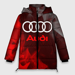 Куртка зимняя женская AUDI АУДИ, цвет: 3D-красный