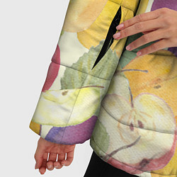 Куртка зимняя женская Фрукты Фруктовый сад, цвет: 3D-черный — фото 2