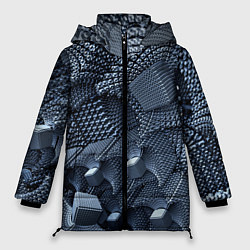 Куртка зимняя женская Геометрия, цвет: 3D-черный