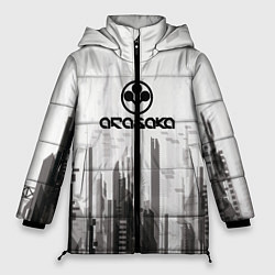 Куртка зимняя женская Cyberpunk 2077 Arasaka, цвет: 3D-светло-серый