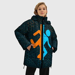 Куртка зимняя женская PORTAL ПОРТАЛ, цвет: 3D-красный — фото 2