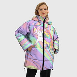 Куртка зимняя женская ЕДИНОРОГ, цвет: 3D-черный — фото 2