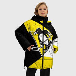Куртка зимняя женская Pittsburgh Penguins Exclusive, цвет: 3D-светло-серый — фото 2