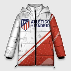 Куртка зимняя женская ATLETICO MADRID Атлетико, цвет: 3D-черный
