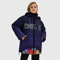 Куртка зимняя женская Among Us team, цвет: 3D-светло-серый — фото 2