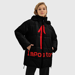 Куртка зимняя женская Among Us, цвет: 3D-светло-серый — фото 2