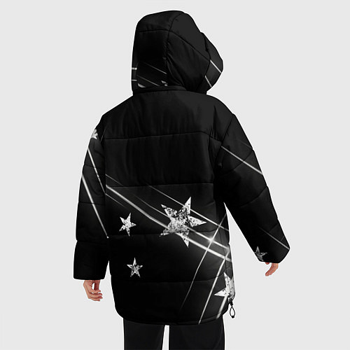 Женская зимняя куртка BTS бойбенд Stars / 3D-Черный – фото 4