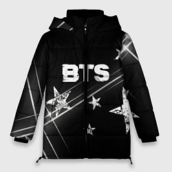 Куртка зимняя женская BTS бойбенд Stars, цвет: 3D-черный