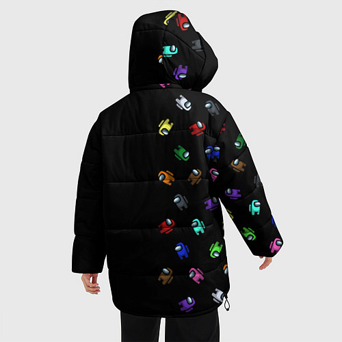Женская зимняя куртка AMONG US - Impostor / 3D-Черный – фото 4