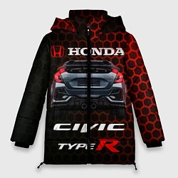 Куртка зимняя женская Honda Civic Type R, цвет: 3D-черный
