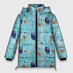 Куртка зимняя женская Finding Nemo, цвет: 3D-черный