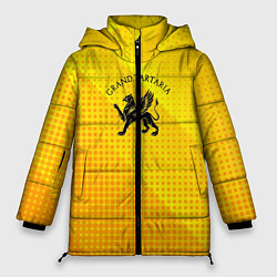 Куртка зимняя женская Символика Тартарии, цвет: 3D-красный
